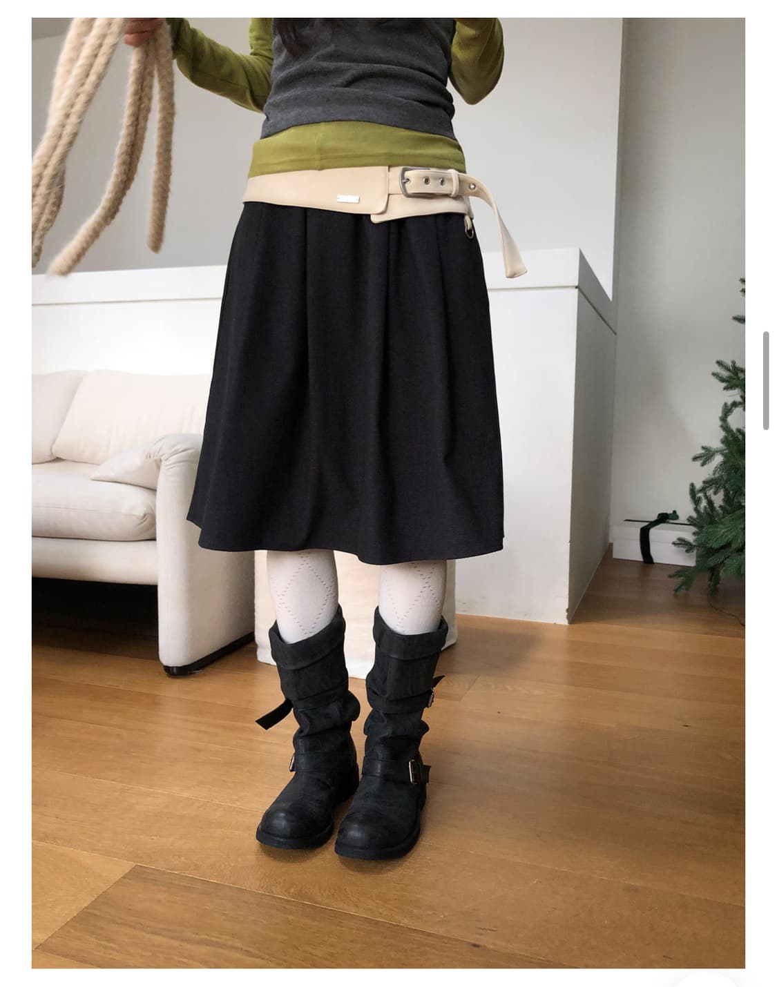 릿킴 BELLE MIDI SKIRT 상품이미지3