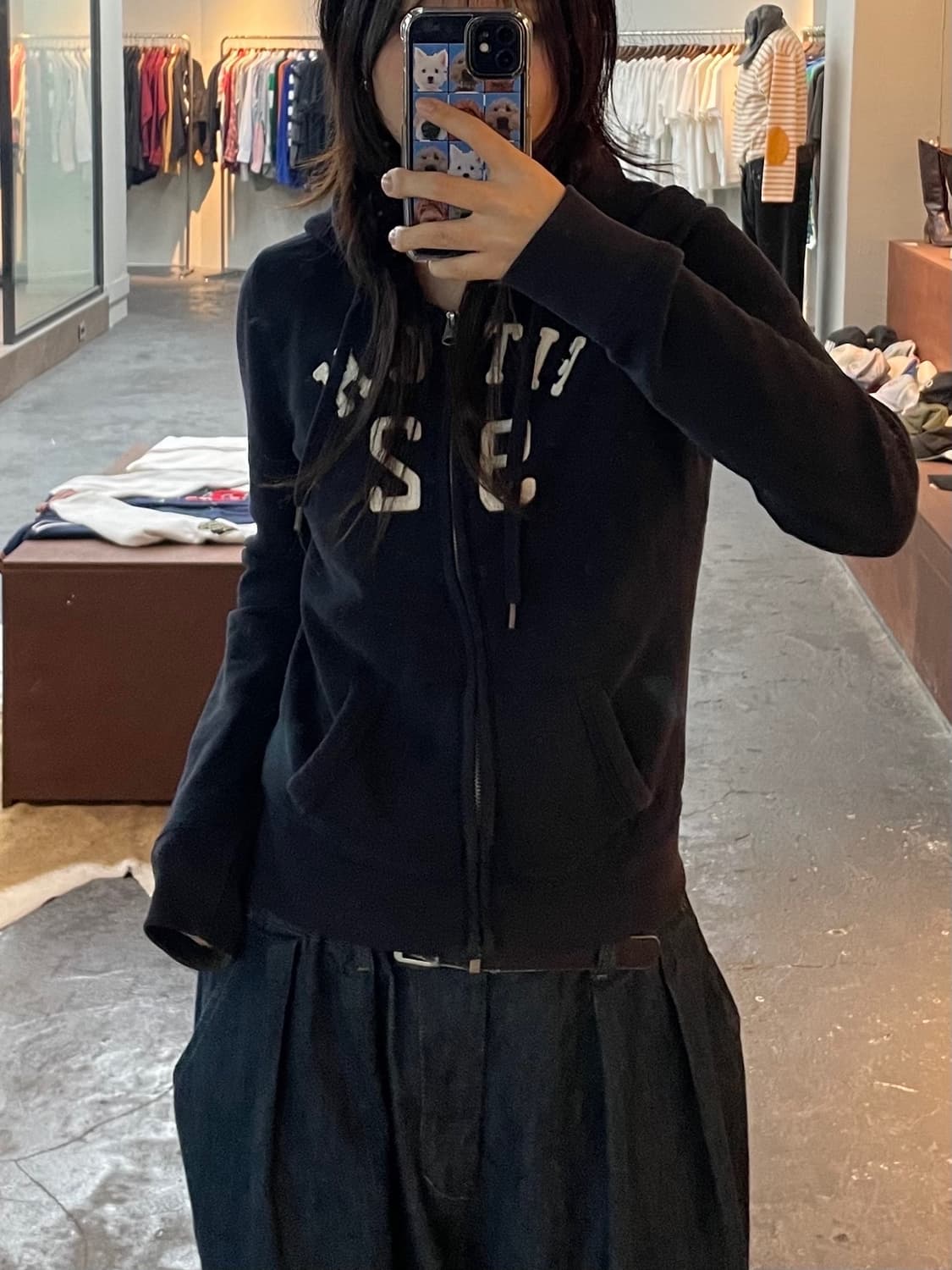 아베크롬비 네이비 후드집업 H125 상품이미지1
