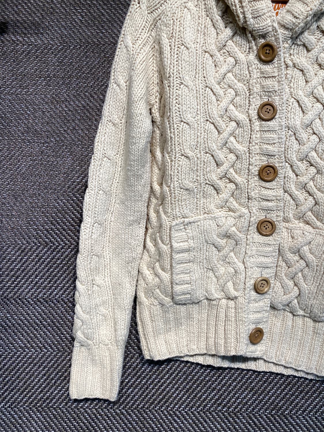 00s셰인진스 케이블 니트집업 상품이미지2