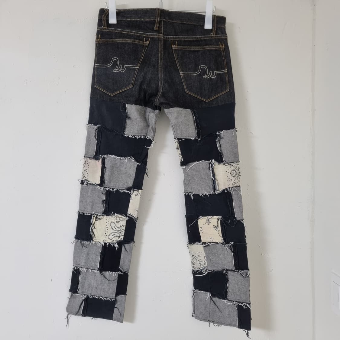 dowbl 빈티지 패치워크 팬츠 슬림핏 29~30 상품이미지3