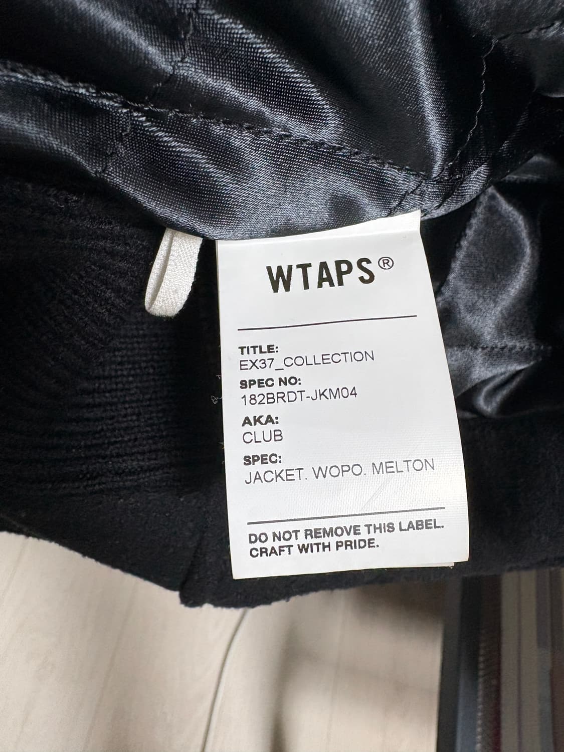 Wtaps 더블탭스 18시즌 클럽 자켓 상품이미지5