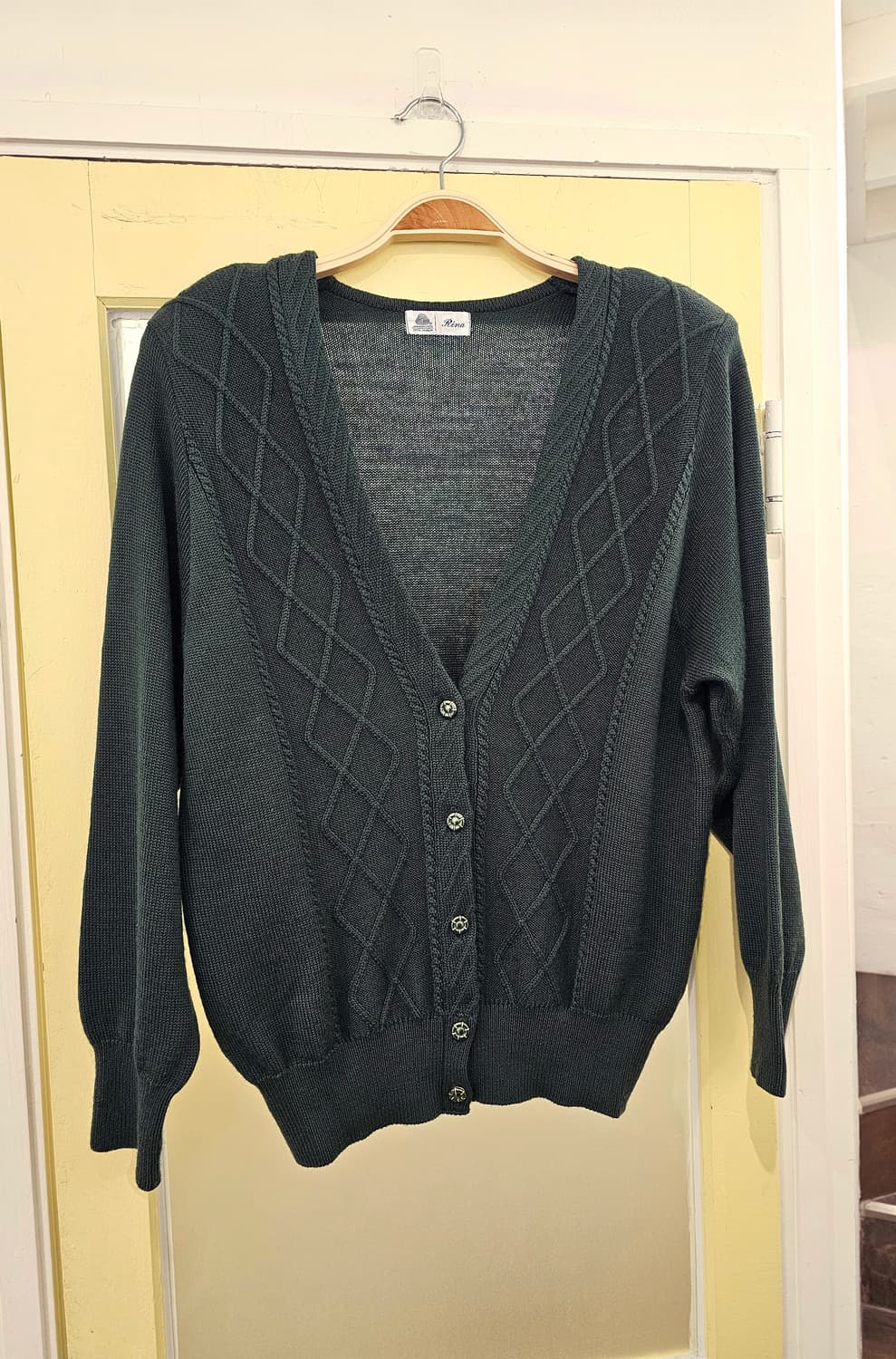 Rina 그린 울 가디건 상품이미지1