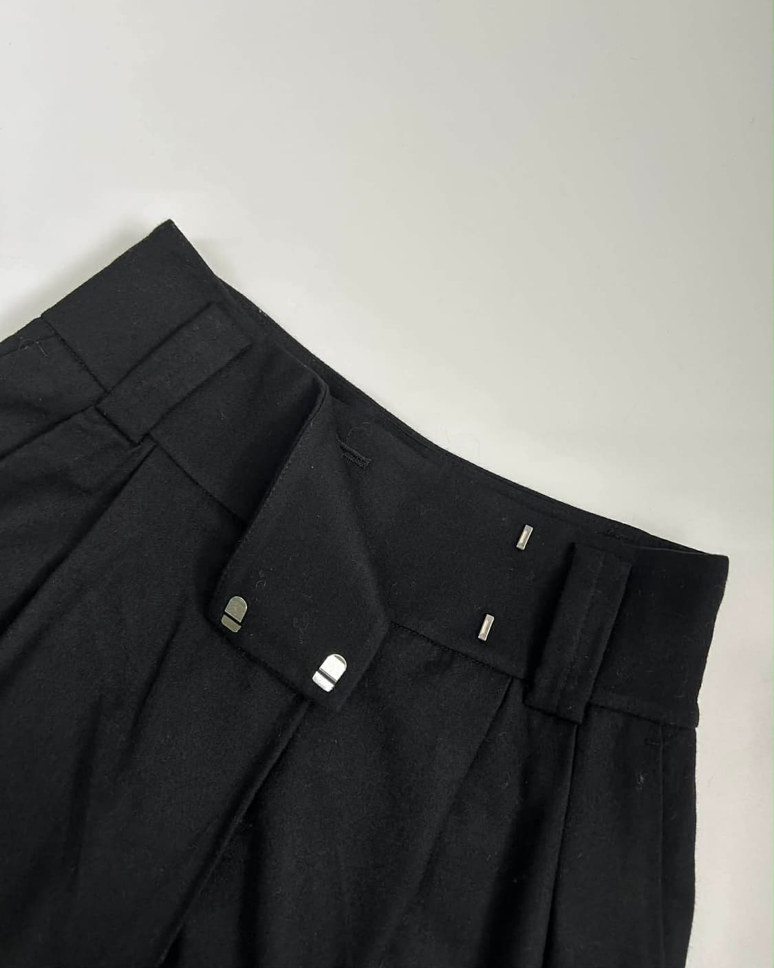 SJSJ 한섬 23ss 신형 울 블렌드 스커트 팬츠 하이웨스트 상품이미지3