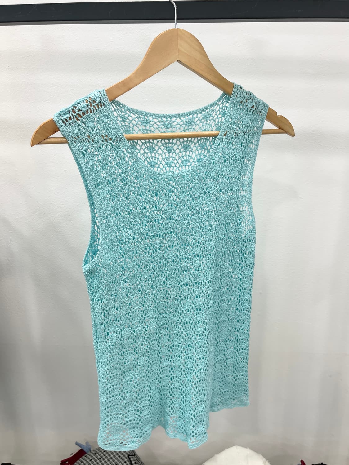 Mint sky crochet sleeveless 상품이미지6