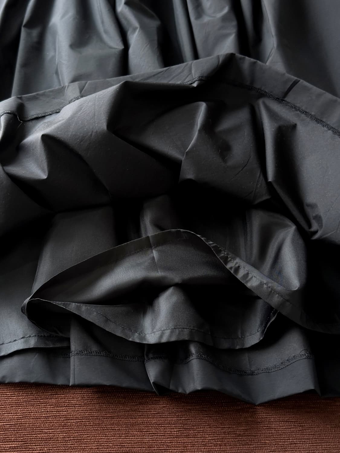 Washed fabric design tuck pleated  skirt 상품이미지8