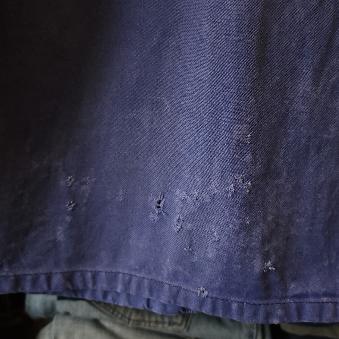 70s 프렌치 워크자켓 프렌치자켓 페이딩 블루 데미지 50 상품이미지9