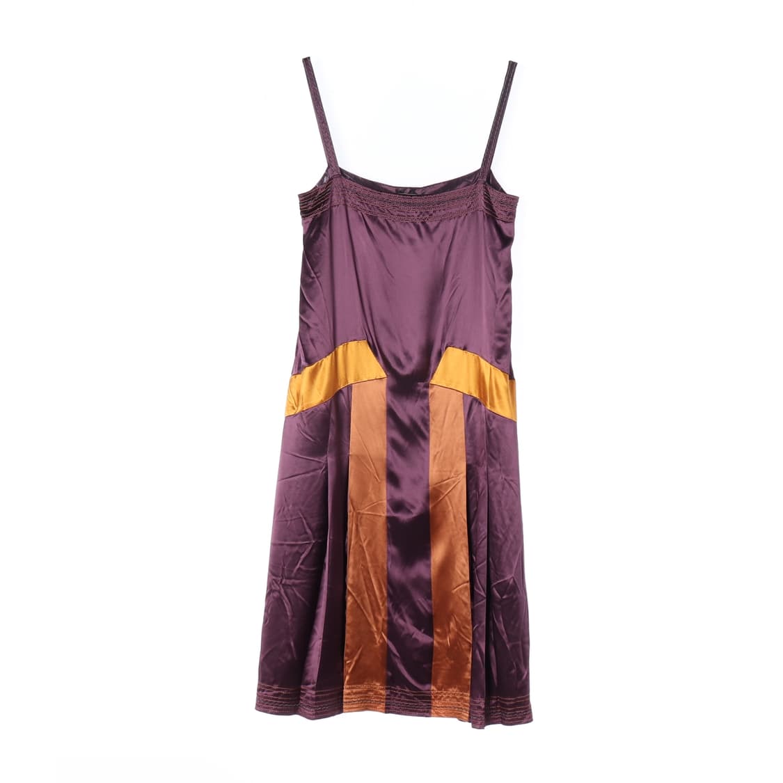 (새상품)[M]보테가베네타 실크 퍼플 민소매 나시 원피스 슬립드레스
 상품이미지1