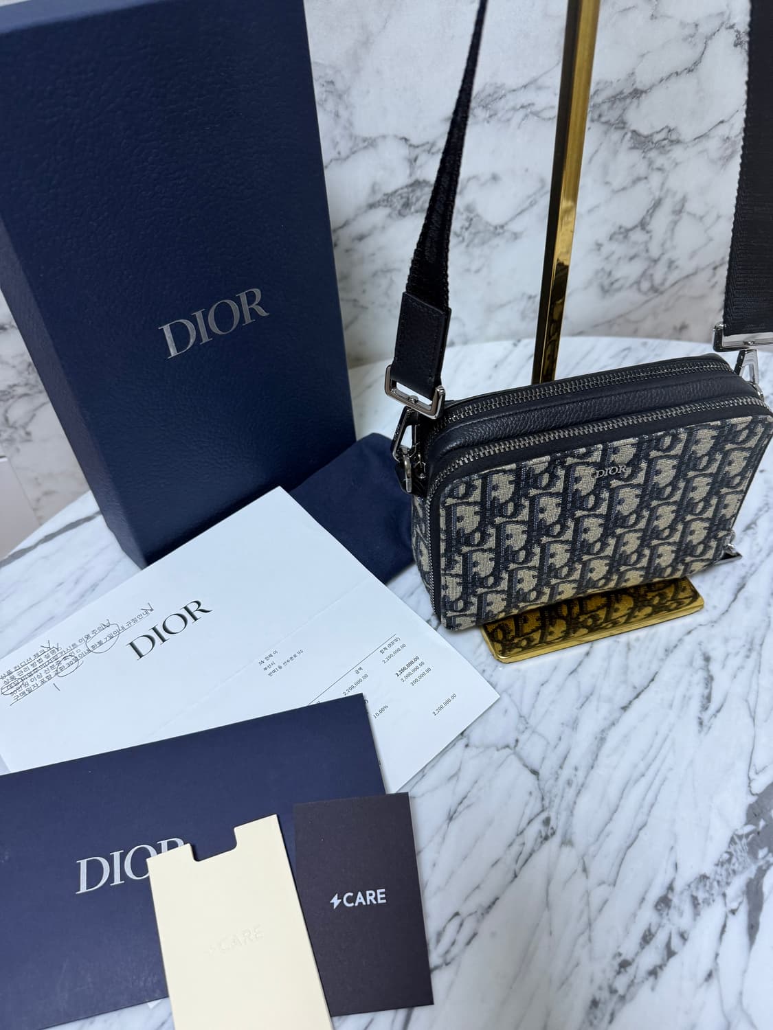 디올 오블리크 스트랩 파우치 크로스백 메신저백
 상품이미지3