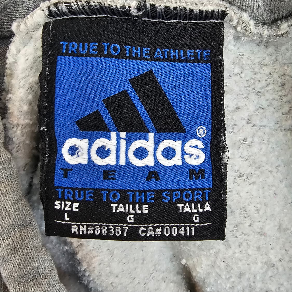 00's 아디다스 팀 웨어 커스텀 후드 기모 상품이미지9
