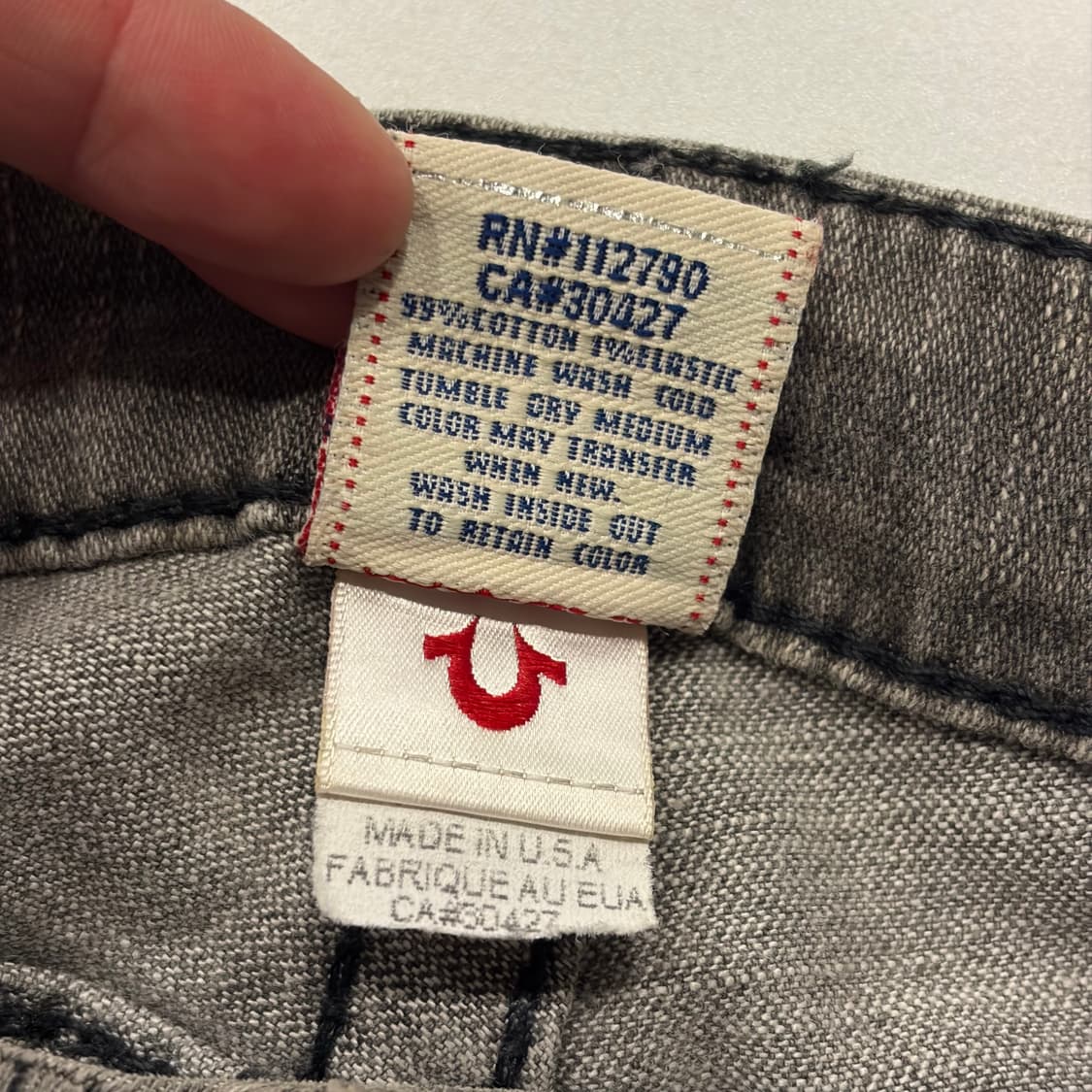 [25] 트루릴리젼 빌리 빅티 그레이 데님 바지 팬츠 D580 상품이미지7