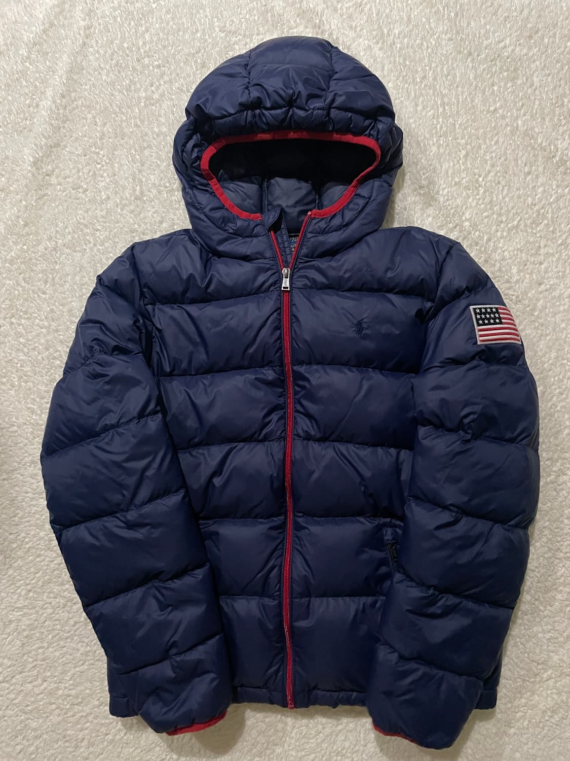 폴로 랄프로렌 스몰포니 성조기 경량패딩 상품이미지1