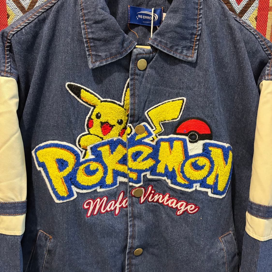 빈티지 포켓몬 데님 자켓 상품이미지3