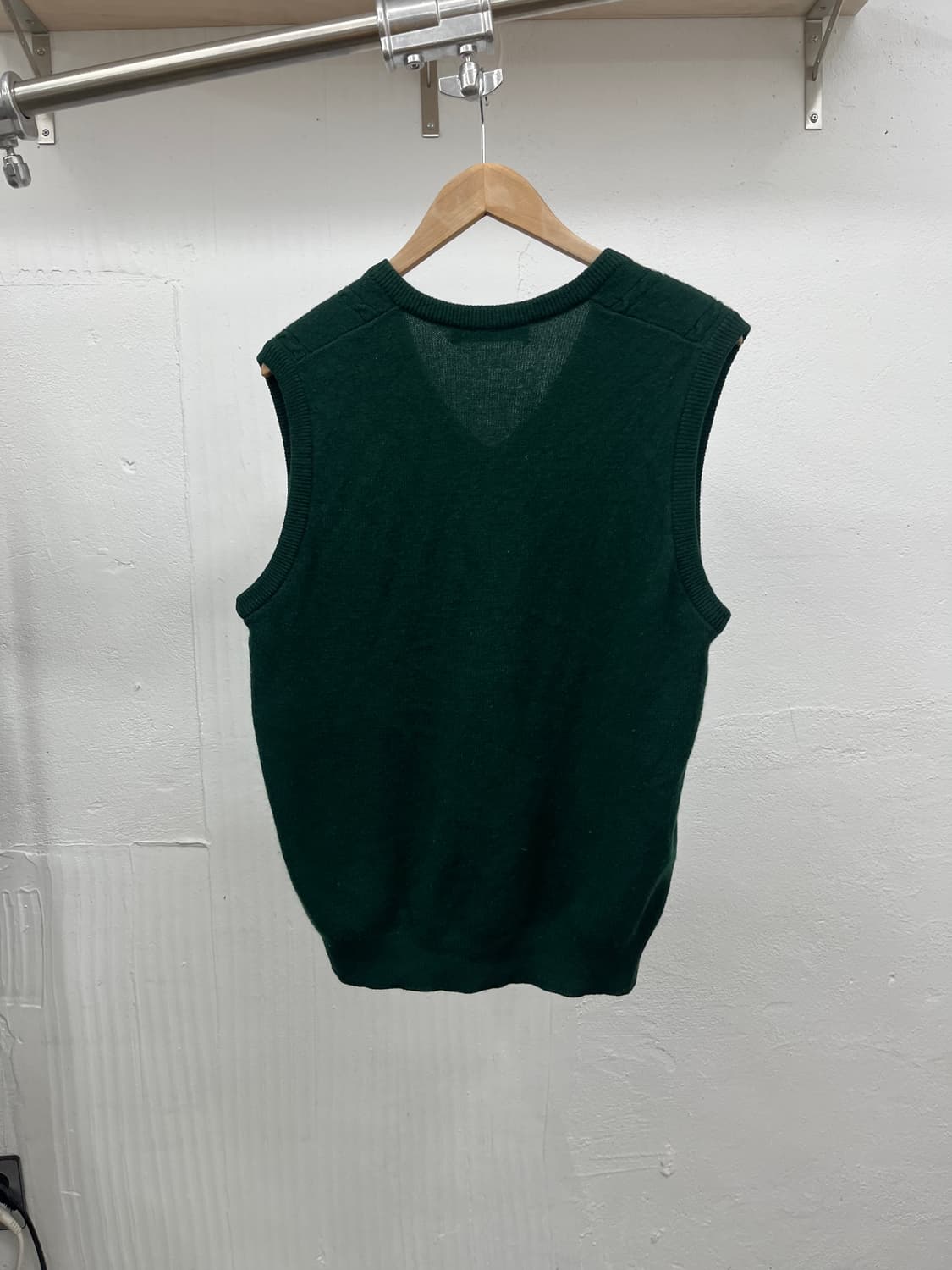 M) 90s BURBERRYS  LAMS WOOL KNIT VEST 상품이미지3