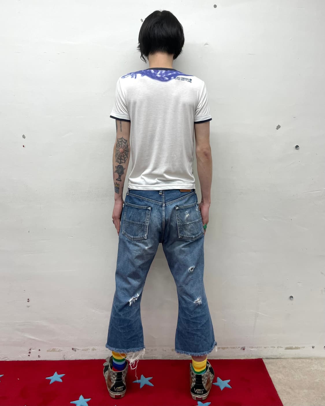 Blue scarf trong freu layered T-shirt  상품이미지6
