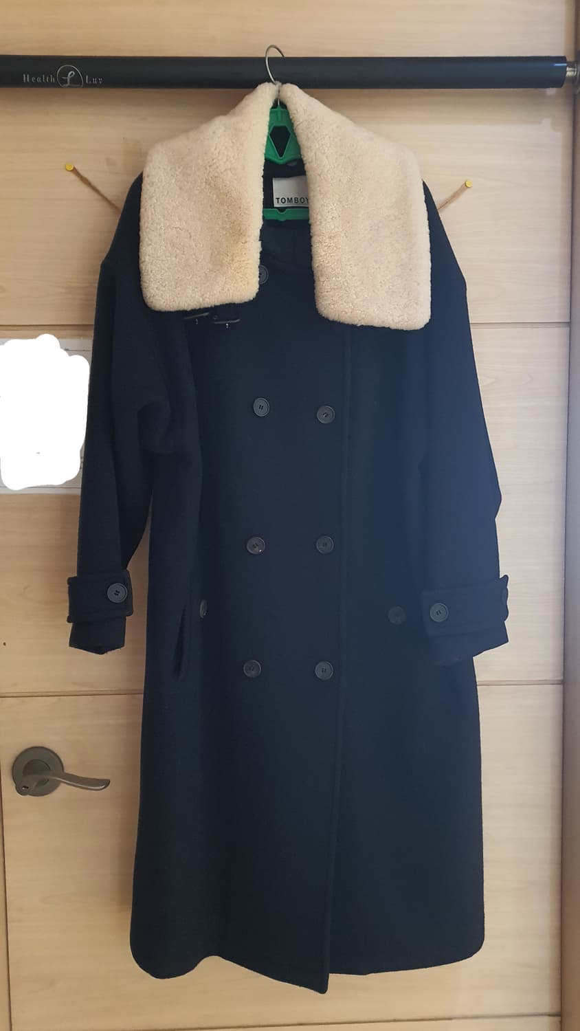 스튜디오 톰보이 양털 카라 롱 코트 상품이미지1