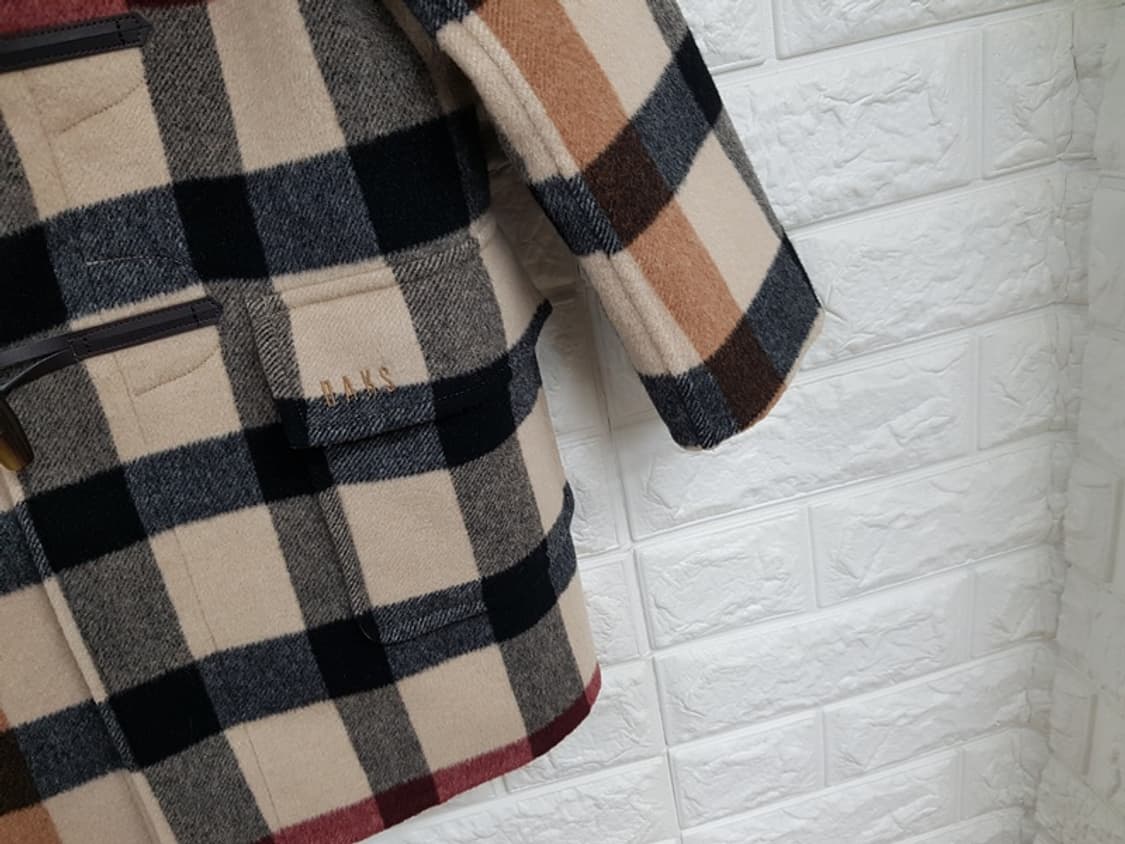 닥스 울 코트 키즈 110(5Y 체크 떡볶이)  상품이미지3