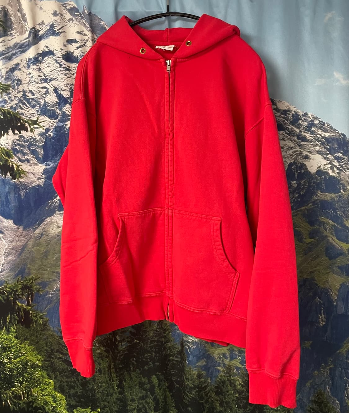 더뤡코즈 선셋후드집업 레드 2사이즈 상품이미지1