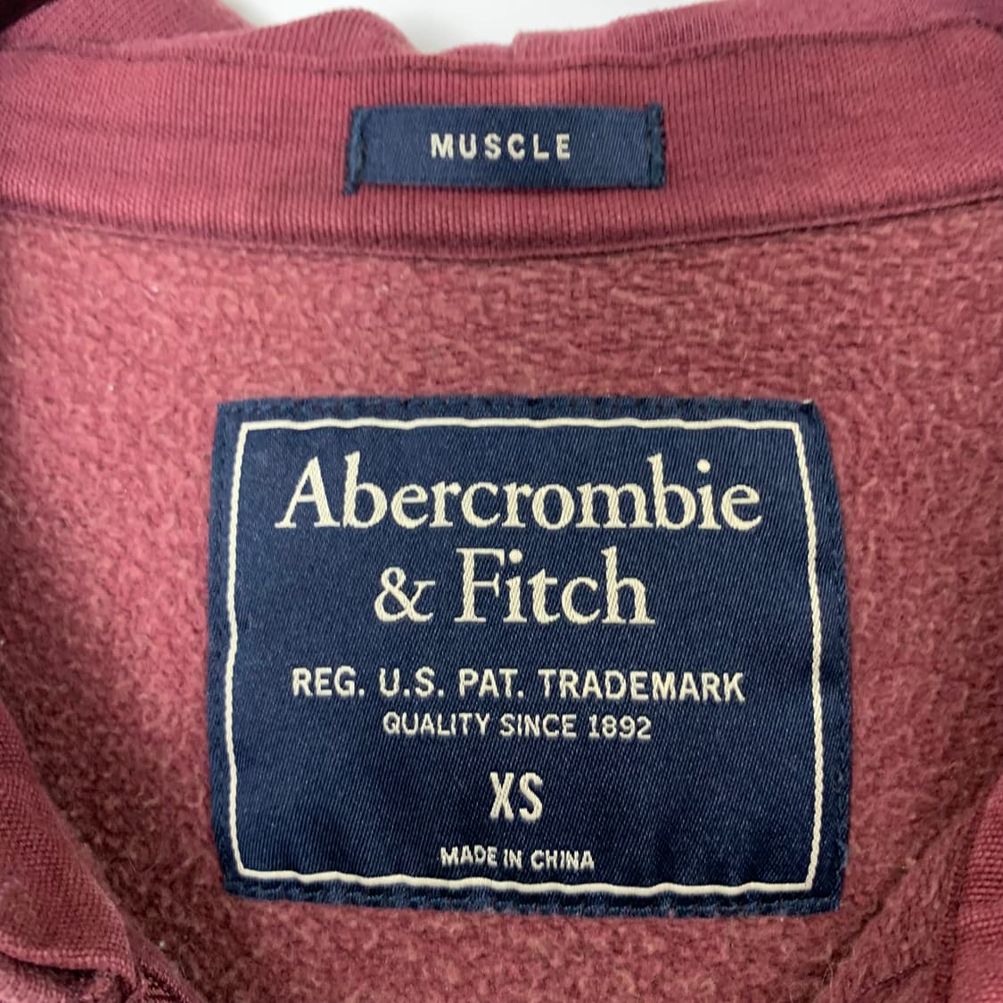 아베크롬비 y2k 와투케 버건디 후드집업 상품이미지6