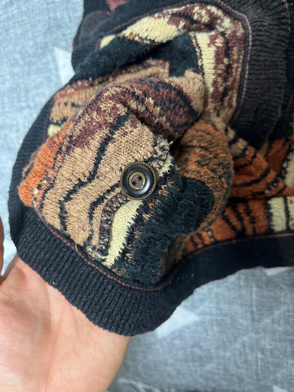 [coogi] 에스닉 케이블 니트 조끼 상품이미지5