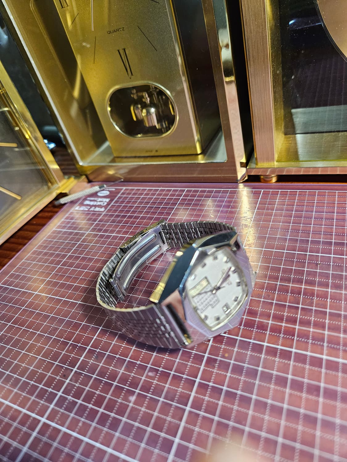 오리엔트 만년달력 빈티지 기계식 자동시계 상품이미지5