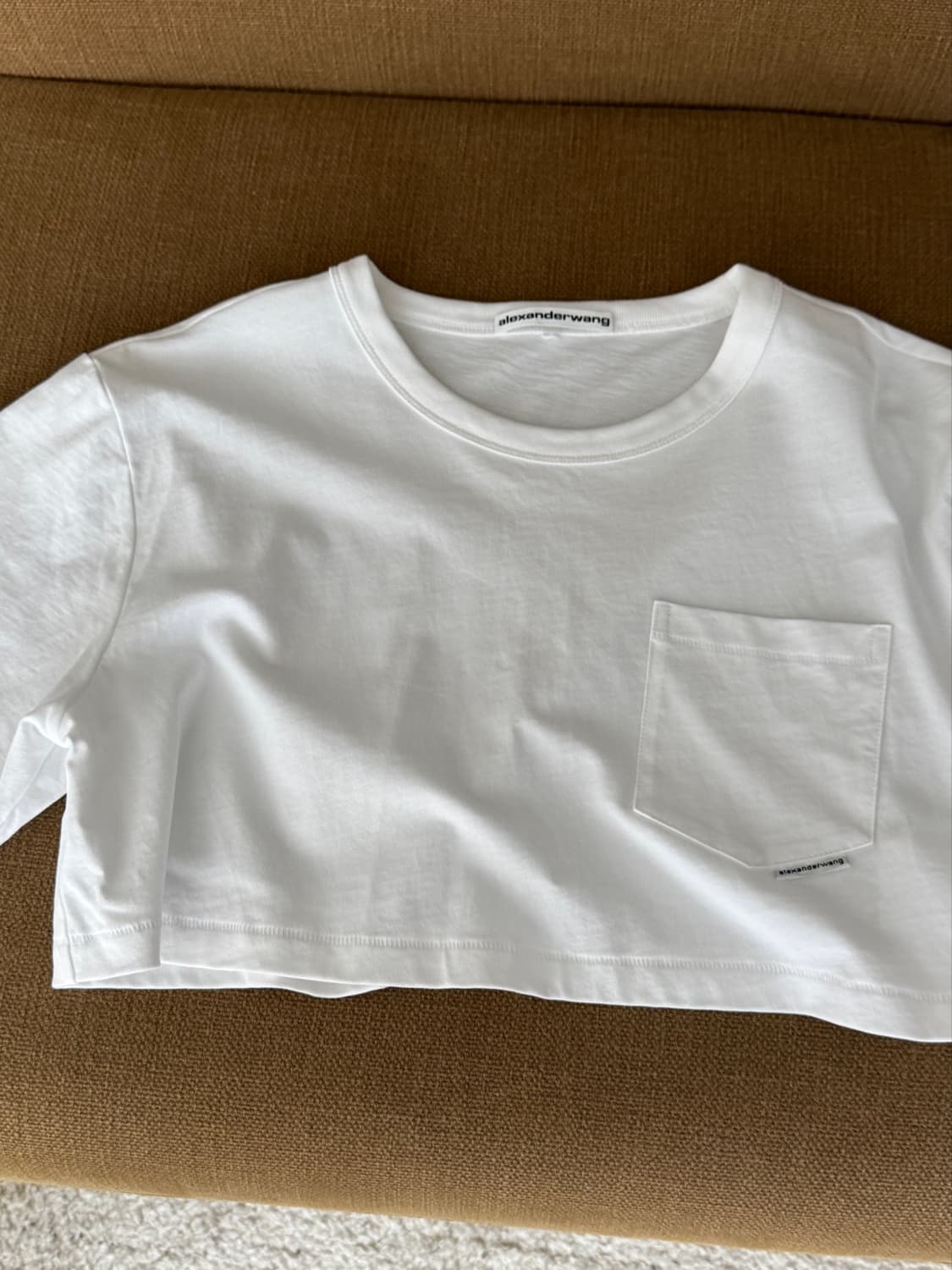 알렉산더왕(Alexander Wang) 크롭 반팔 티셔츠 상품이미지5