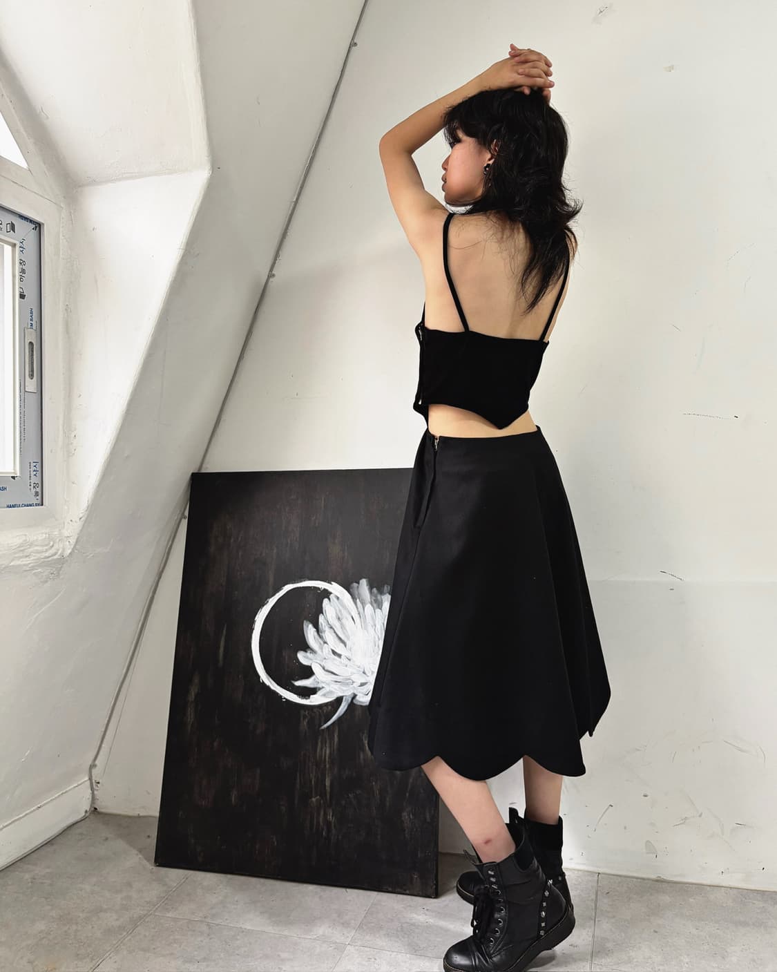 꼼데가르송 X H&M 절개 디테일 슬리브리스 원피스 상품이미지5
