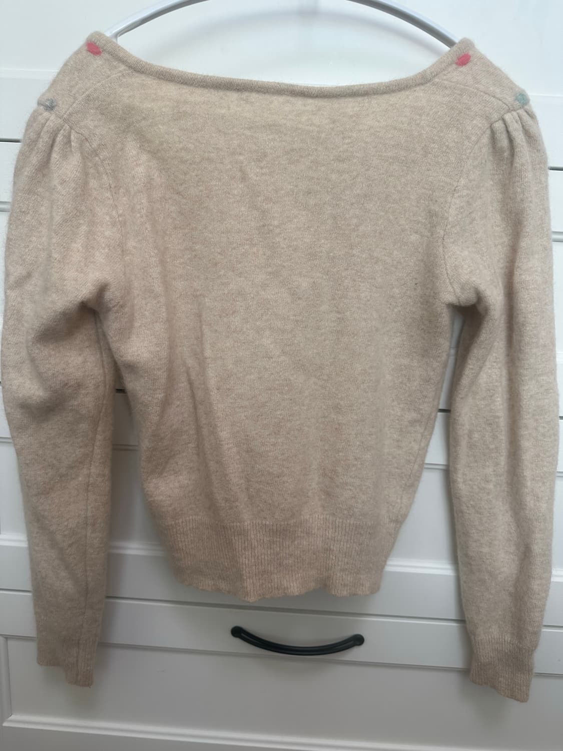 러블리 리본단추 반크롭 가디건 상품이미지3