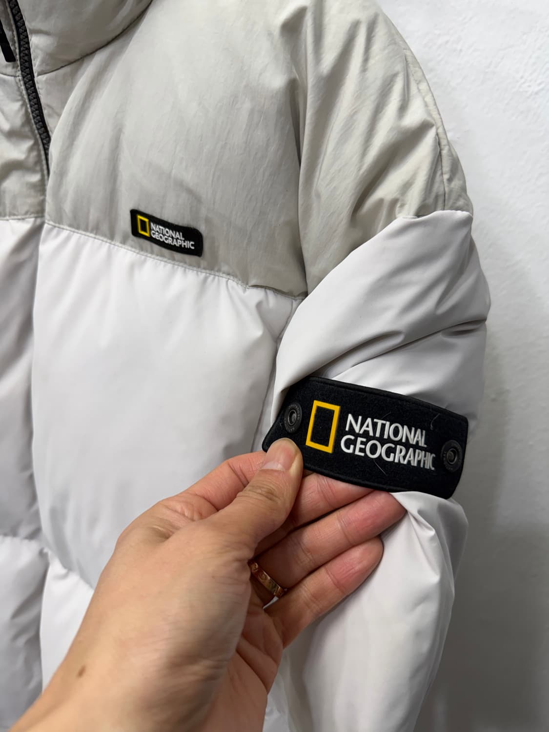 정품) 내셔널지오그래픽 남녀공용 패딩 점퍼 S 상품이미지4