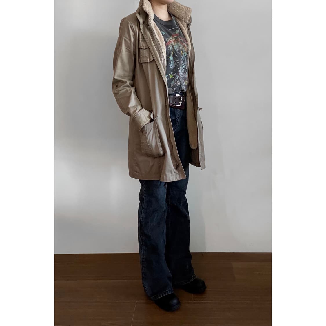 Military Fur Trimming Jacket 상품이미지2