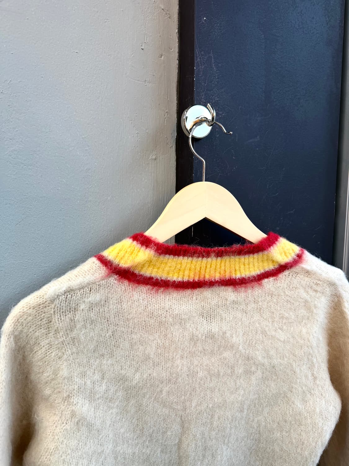 40/ 마르니 크롭 모헤어 원버튼 가디건 자켓 상품이미지8