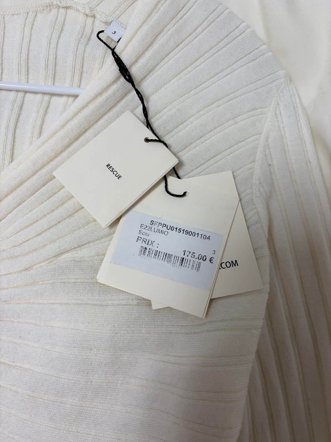 산드로 아이보리 꼬임 니트 새제품 상품이미지5