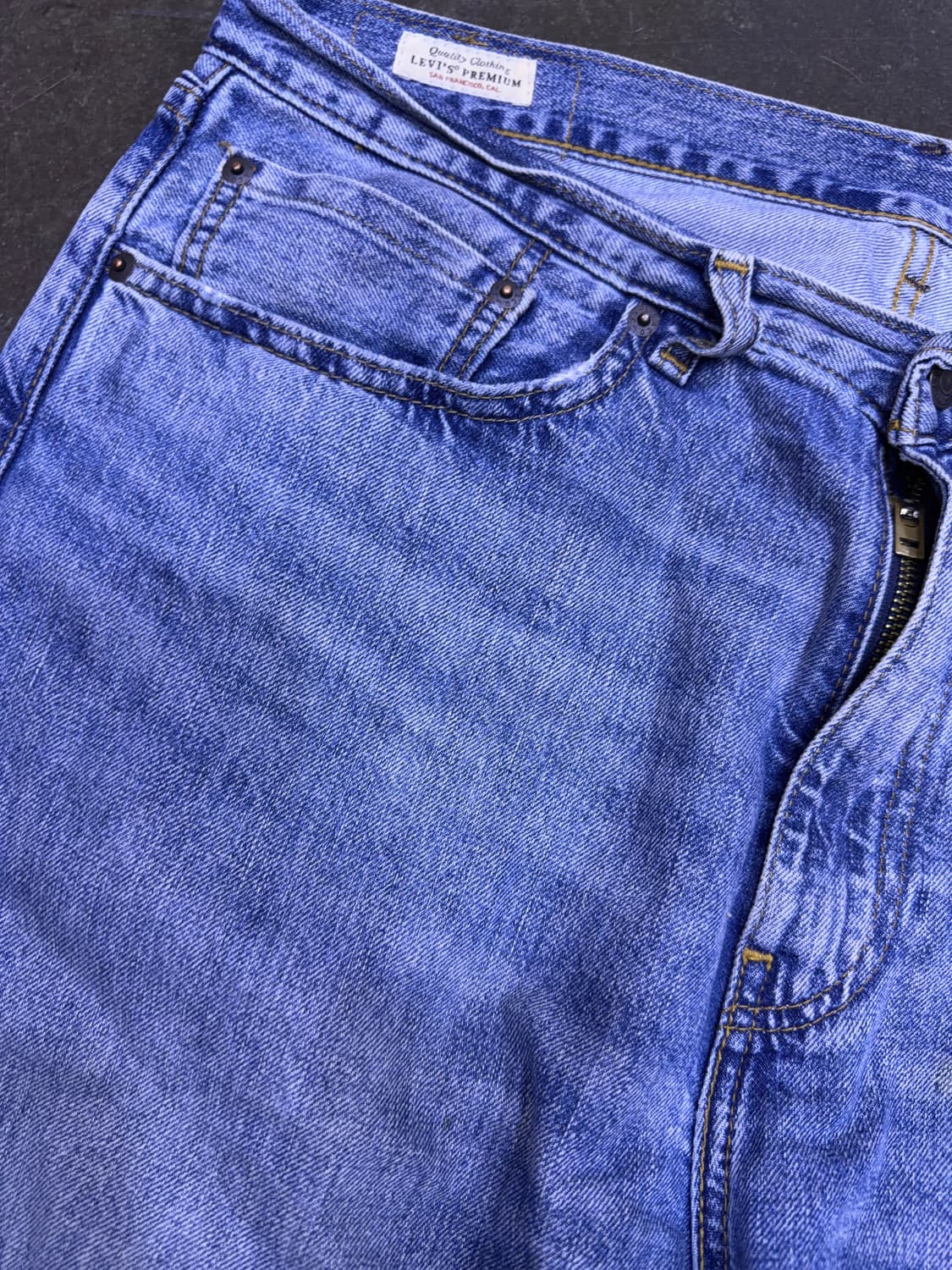 리바이스 505 프리미엄 빅E 레귤러 스트레이트핏 빈티지 데님팬츠 34 상품이미지4