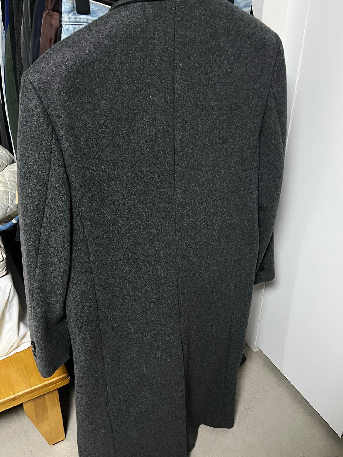 세비지 24FW Single Chesterfield Coat 그레이(m) 상품이미지4