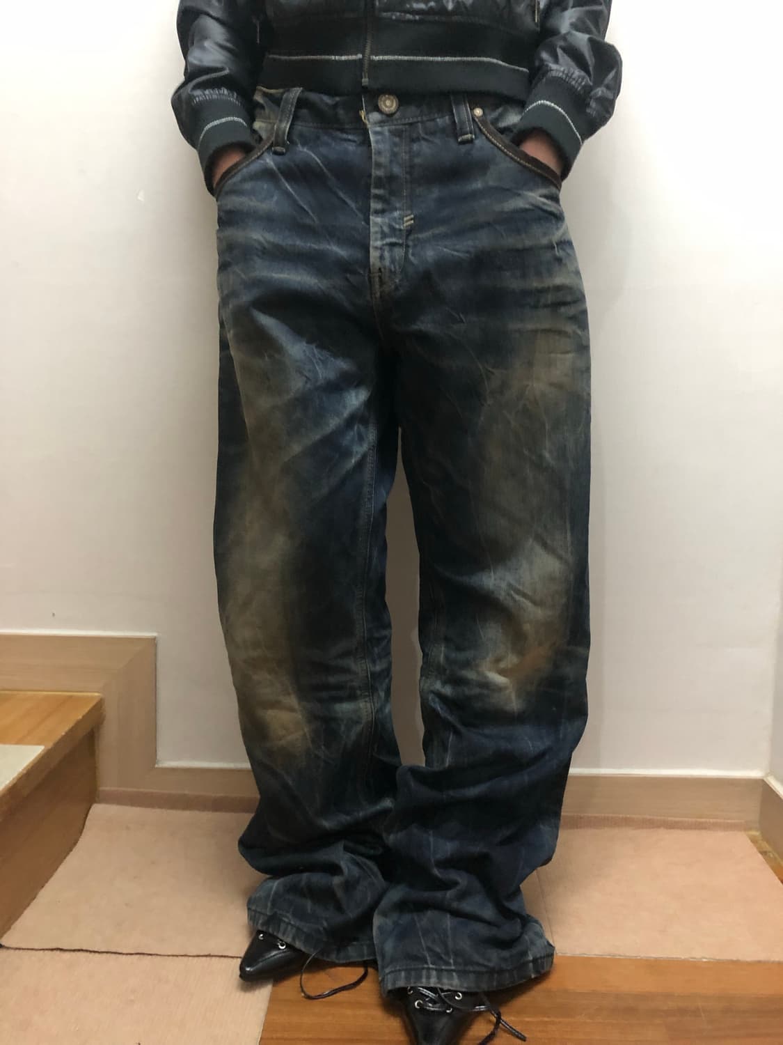 빈티지 에비수 데님 워싱 팬츠 상품이미지8