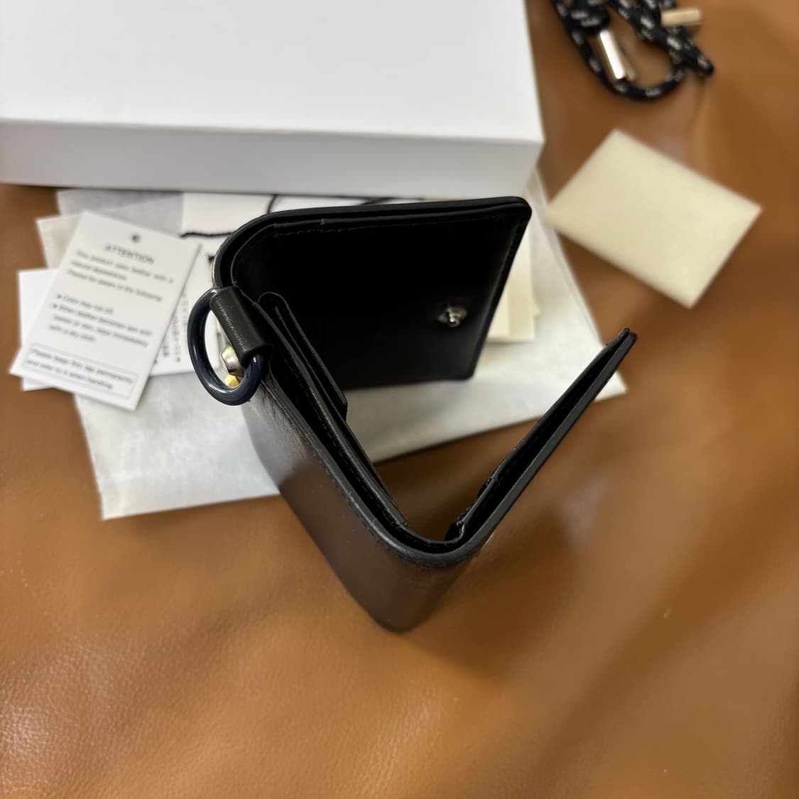 PORTER SACAI 포터 사카이 레더 월렛 지갑 블랙 상품이미지6