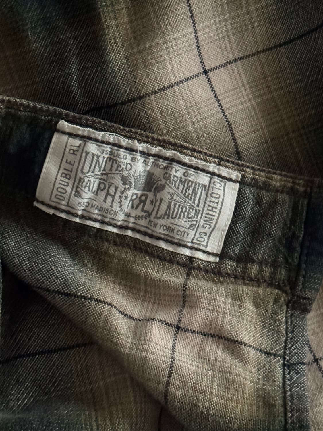 [L] RRL 더블알엘 옴브레 체크 셔츠 상품이미지4