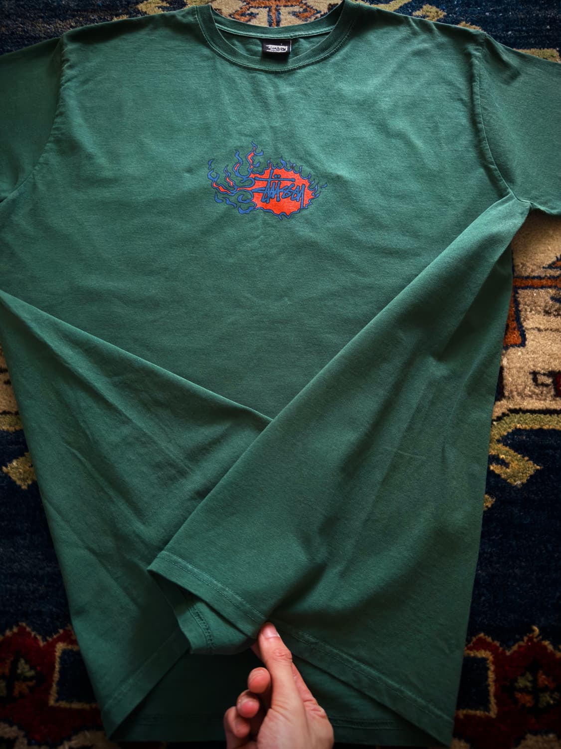 Stussy 모자이크 드래곤 피그먼트 다잉 티셔츠 상품이미지9