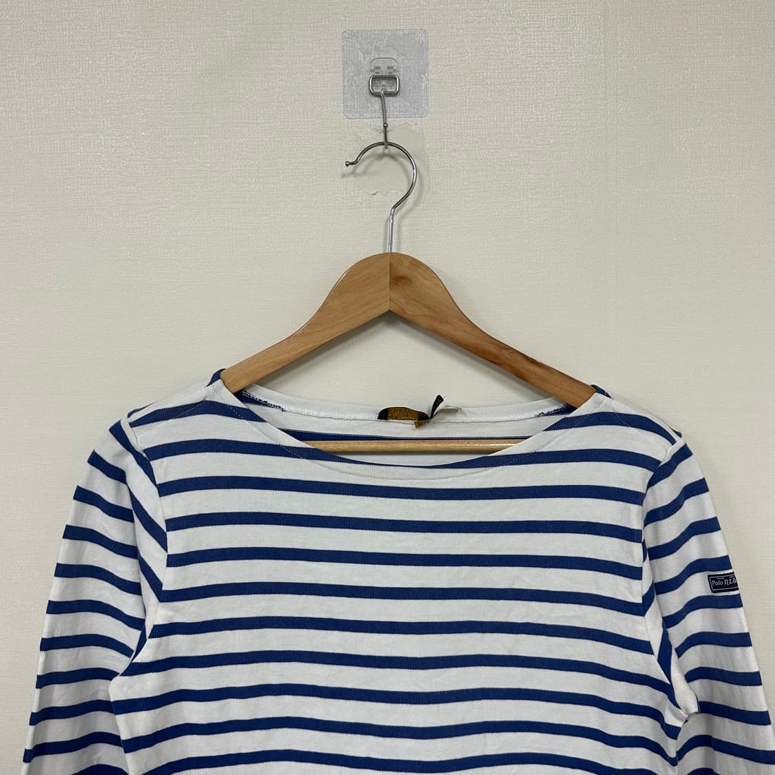 폴로 스트라이프 7부 티셔츠M 상품이미지2