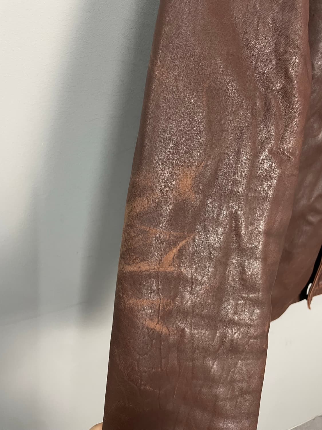 입생로랑 브라운 레더 자켓 H2341 상품이미지6