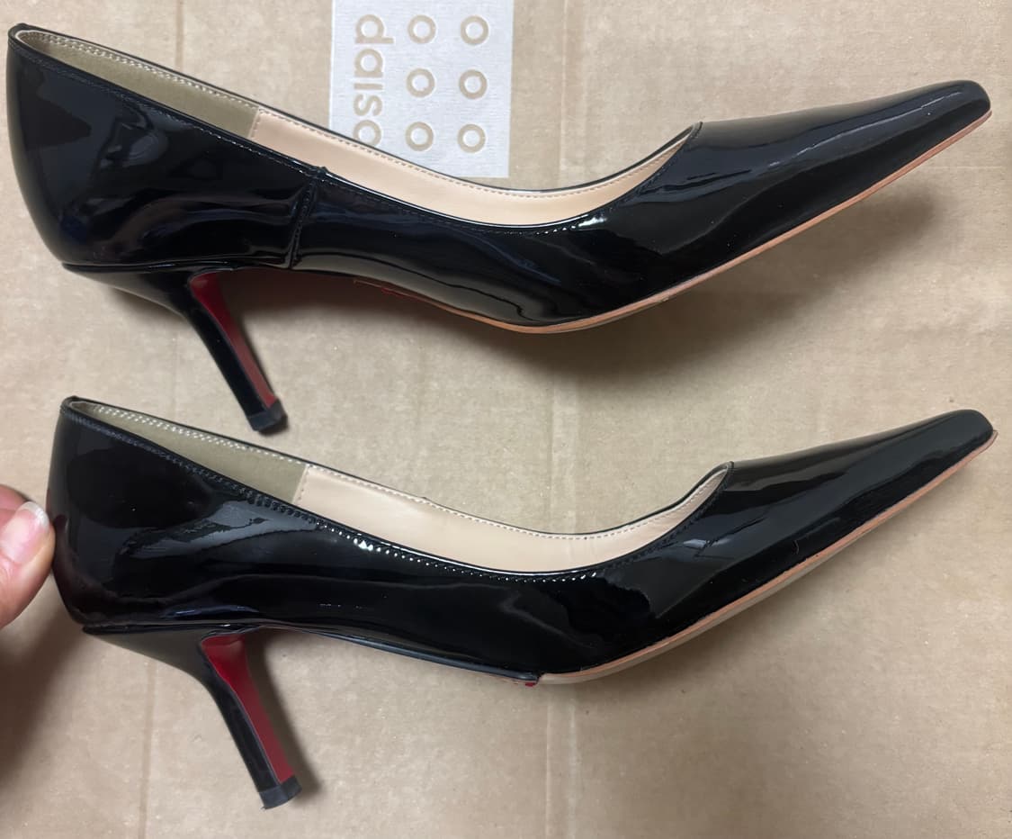 섀도우무브 가죽 페이턴트 수제화 37 (235~240) 굽6cm 상품이미지1