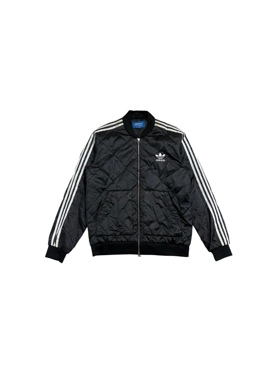 아디다스 삼선 퀄팅 점퍼 블랙 상품이미지1