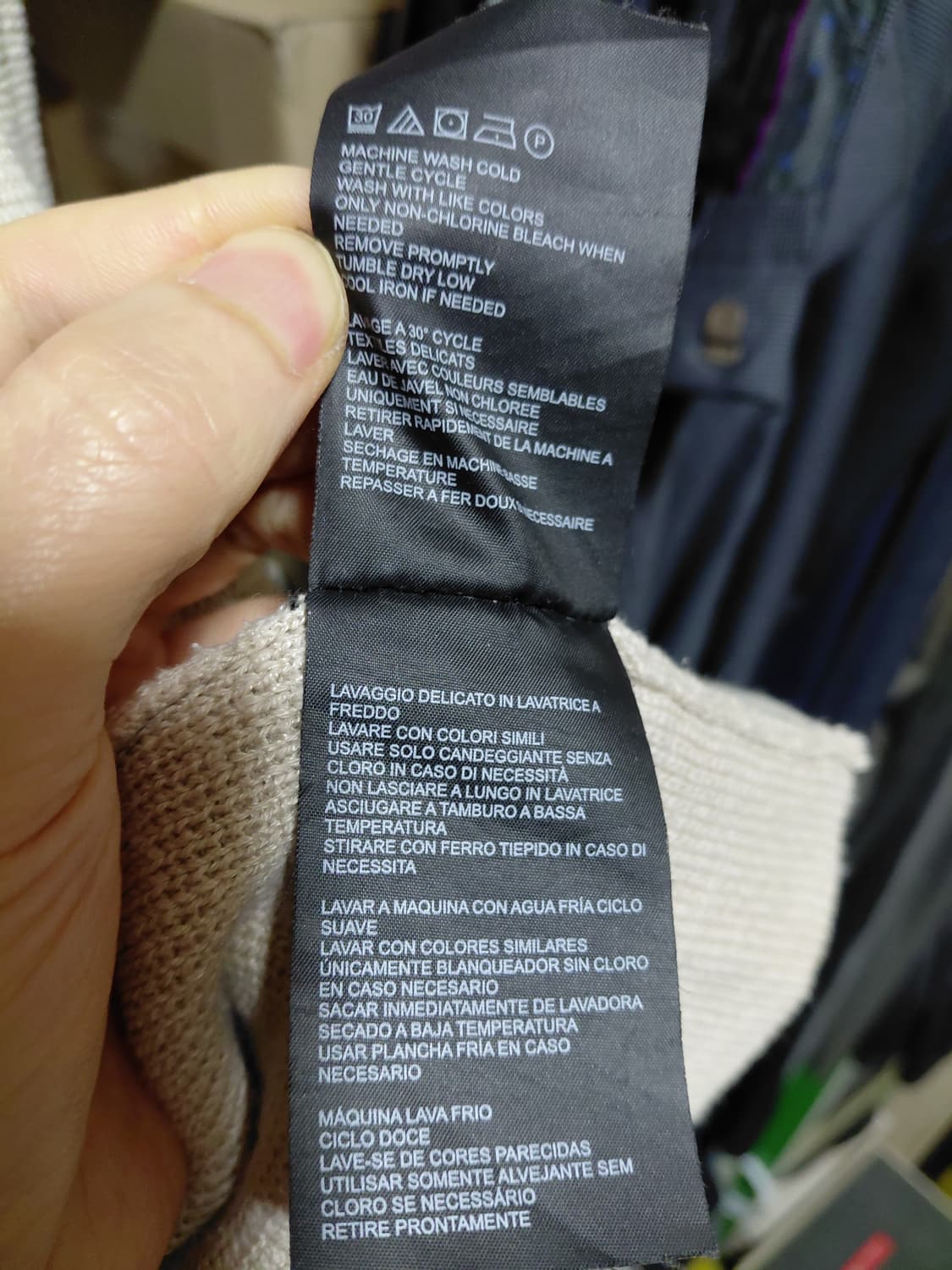 [클럽모나코]린넨,면 혼방 니트 블레이저 가디건 M(105)사이즈 상품이미지6