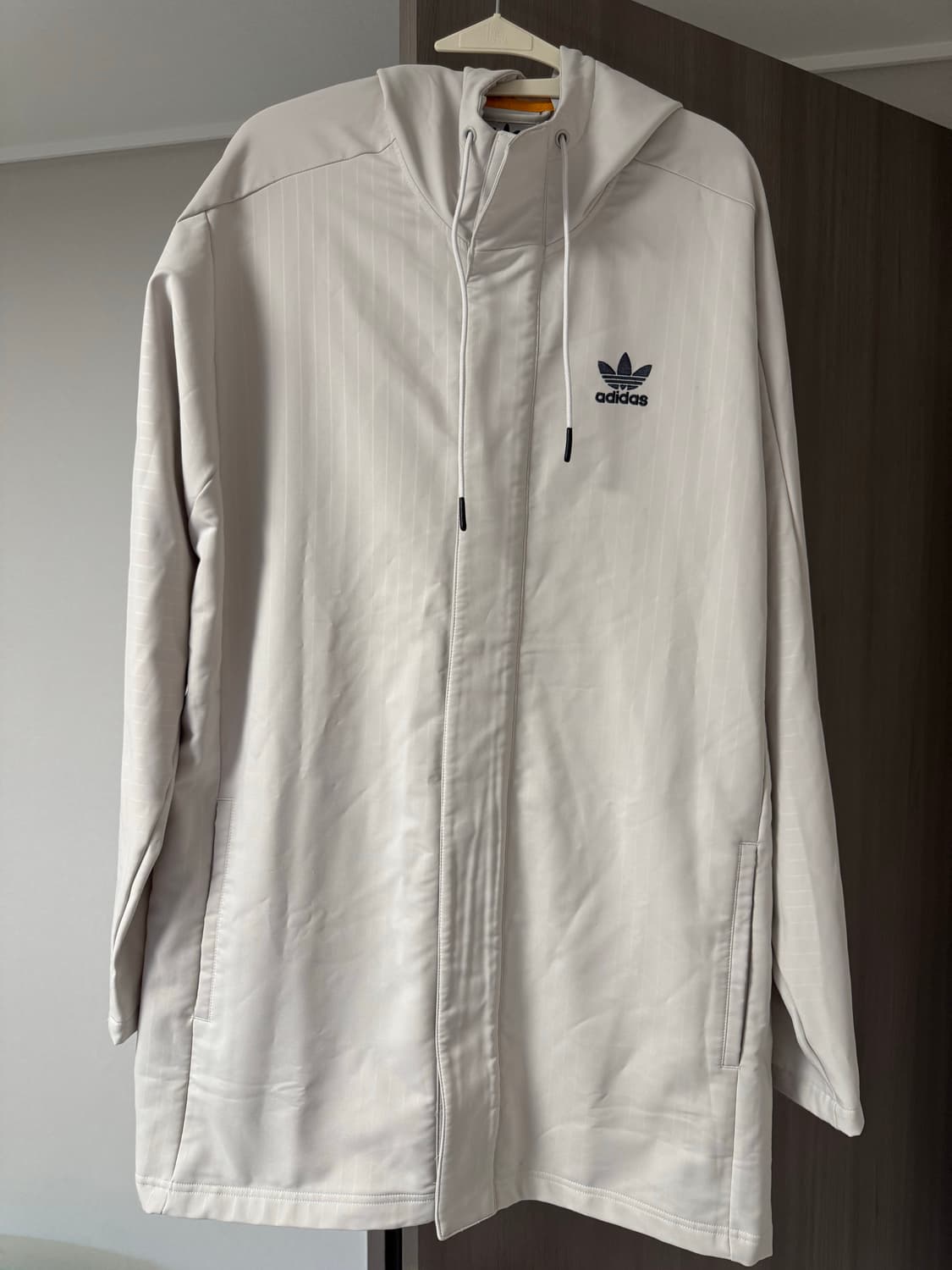 아디다스 오리지널 핀스트라이프 후디드 코치 자켓 (XL/105) 상품이미지3