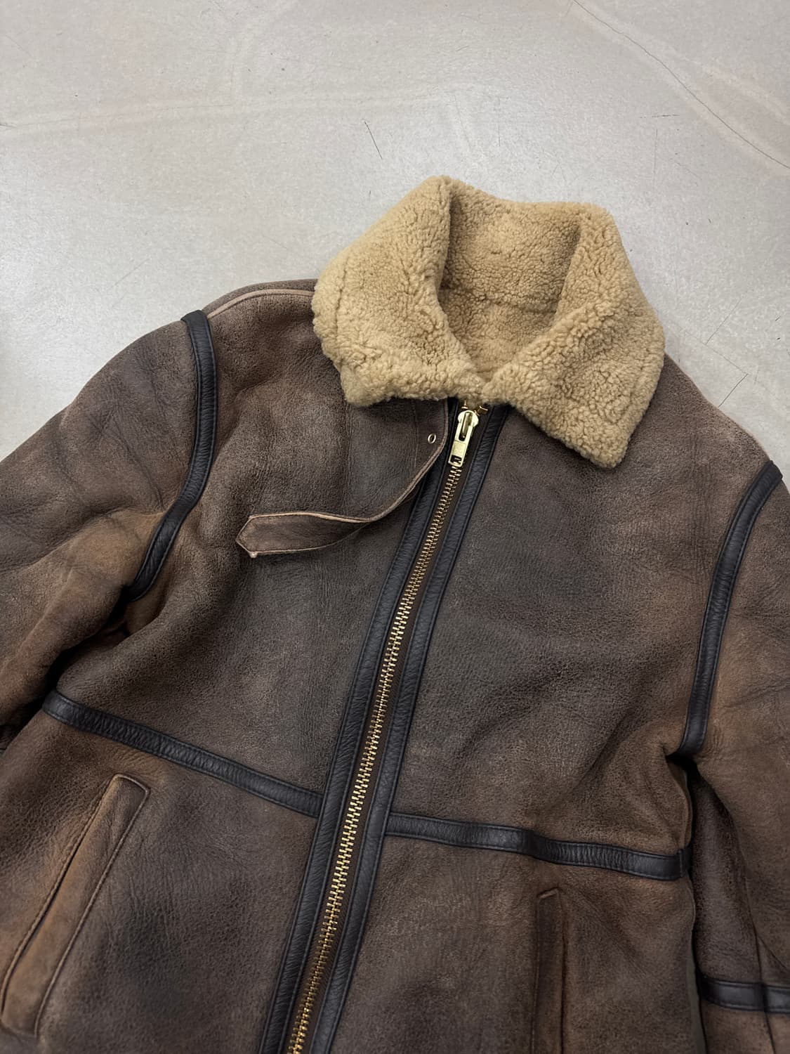 무스탕 롱 코트  상품이미지2