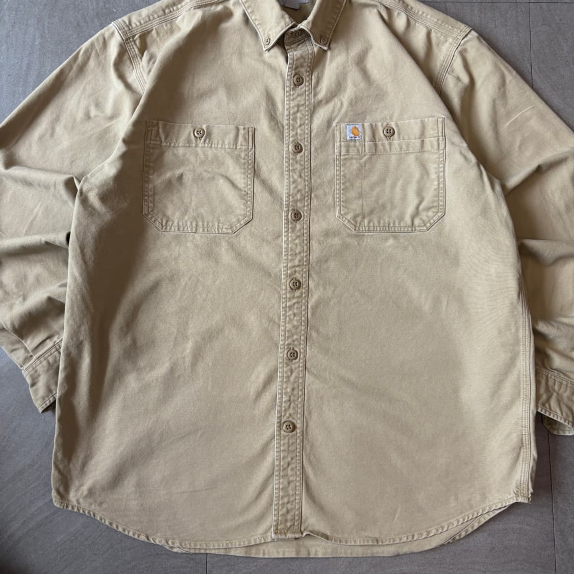 칼하트 오리지널 베이지 긴팔 셔츠 상품이미지4