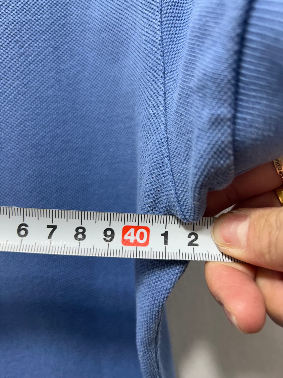 랄프로렌 폴로 여성 하늘색 셔츠 반팔 원피스 XS 실측  상품이미지4