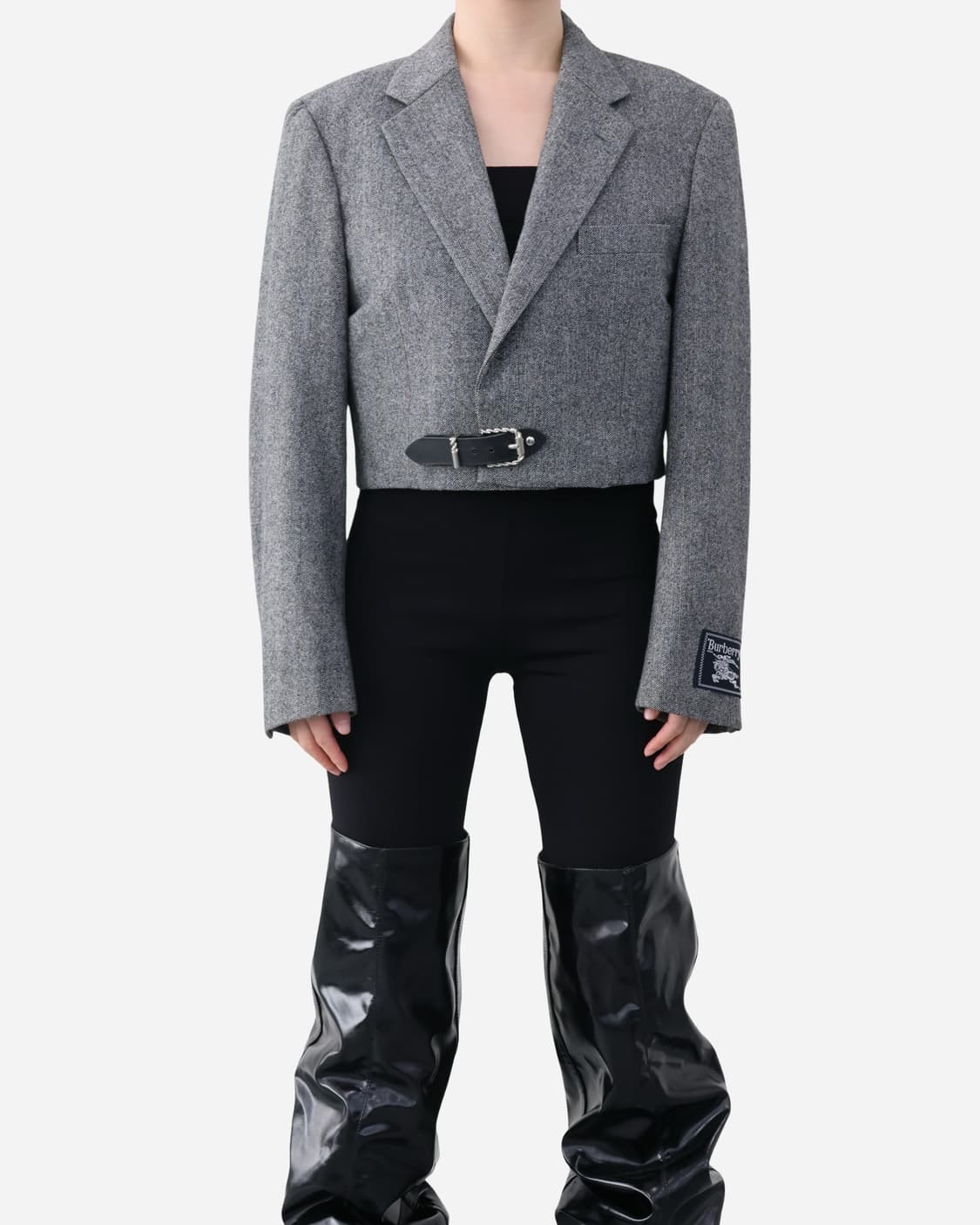 Burberrys Cropped Herringbone Jacket 상품이미지3