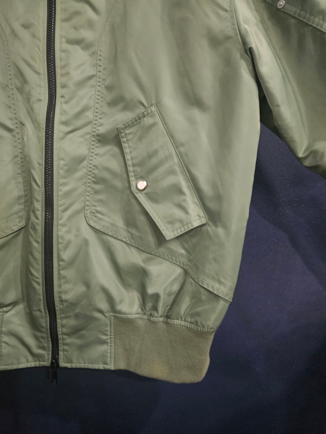 에이티 식스 로드 카키 남성 세미오버핏 100 항공점퍼 자켓  상품이미지6