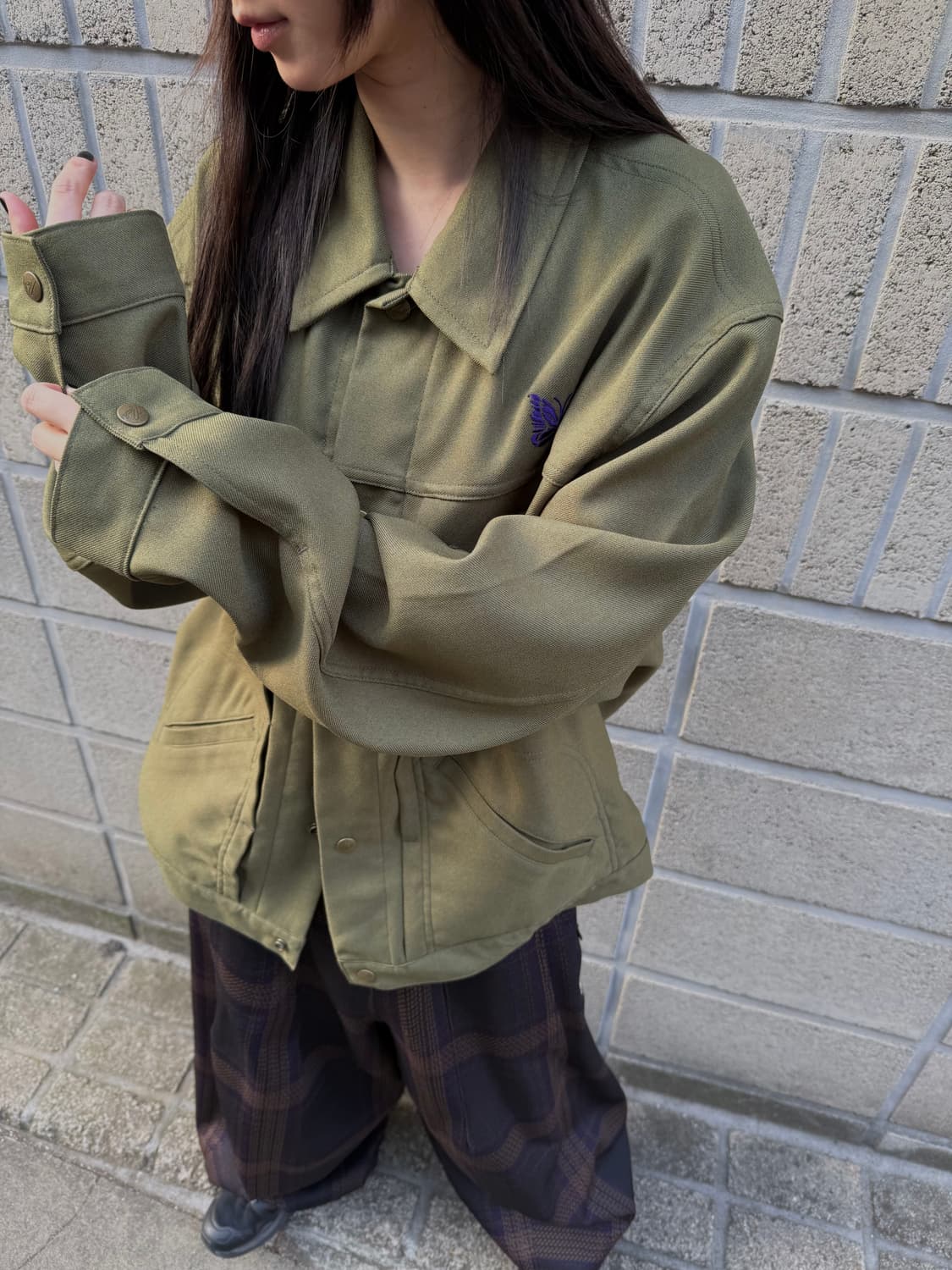 니들스 카키 페니 자켓 상품이미지7