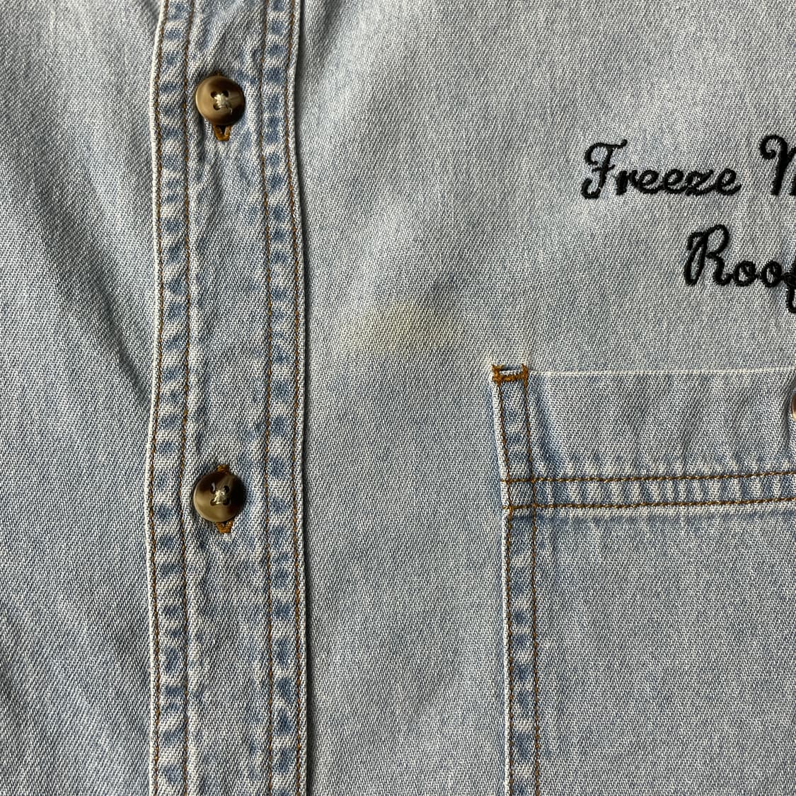 TEXX 빈티지 다운버튼 코튼 데님 셔츠 A00673 상품이미지4
